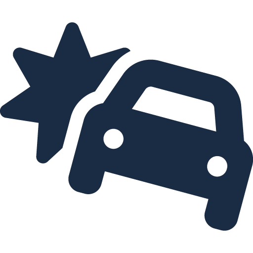 car insurance crash icon